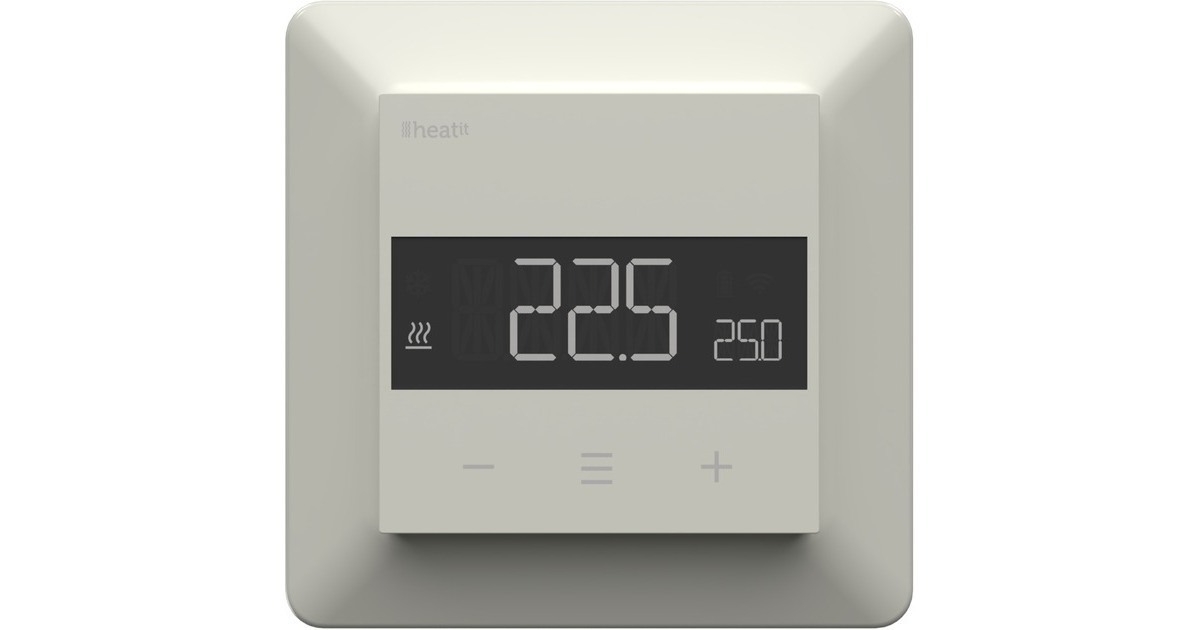heat itZ-TRM6 White RAL 9010 thermostaat  (Wit, 3600W, 16A, Z-Wave)