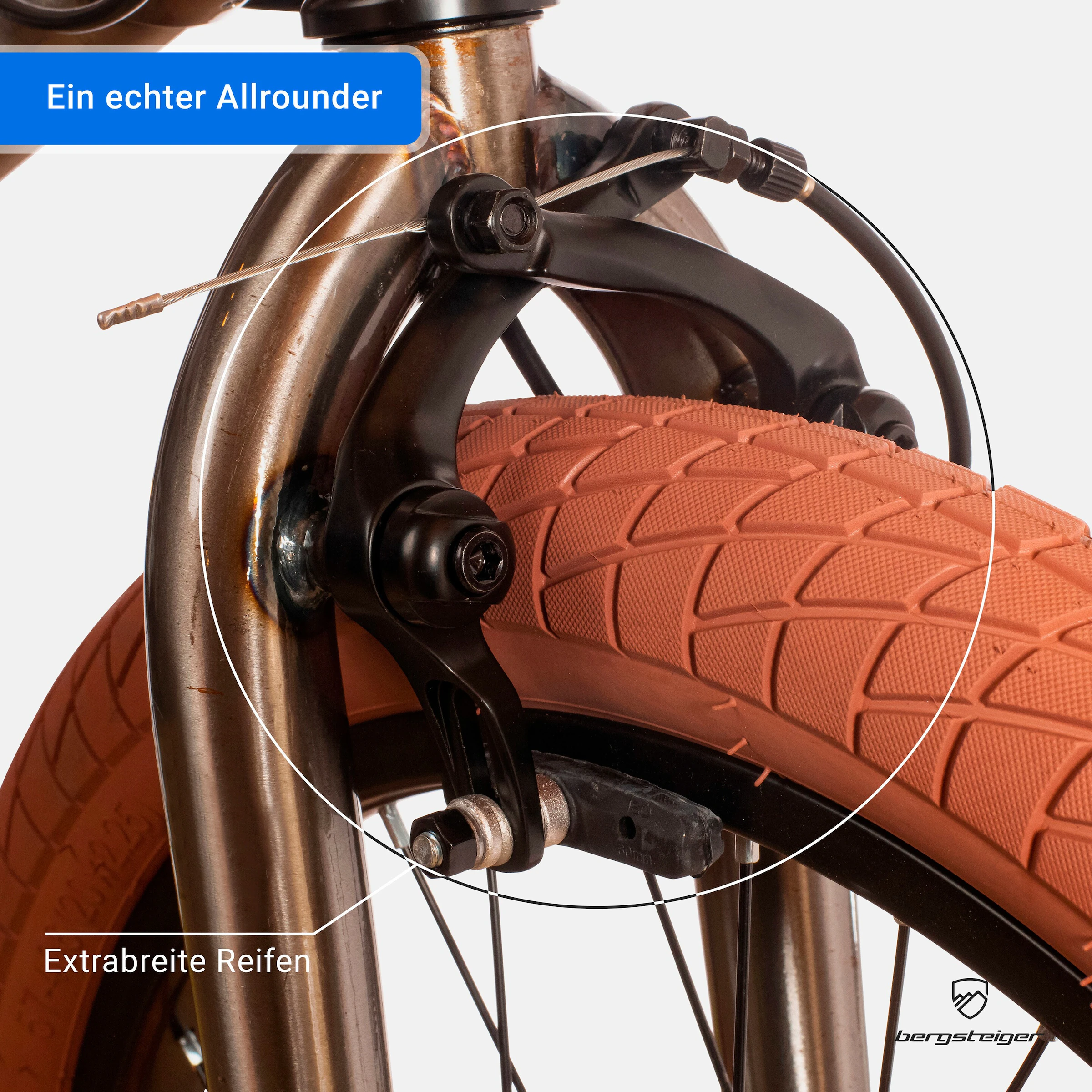 Bergsteiger BMX Halifax 20 Zoll | rostiger Stahl mit Klarlack