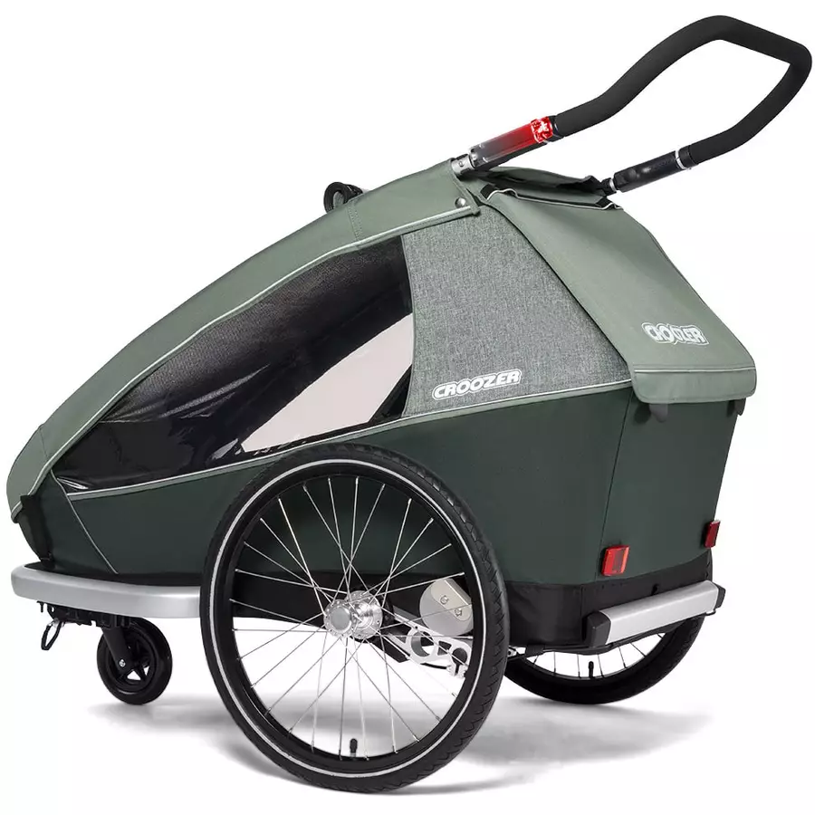 CROOZER Kinderfahrradanhänger Kid Vaaya 2 Jungle green