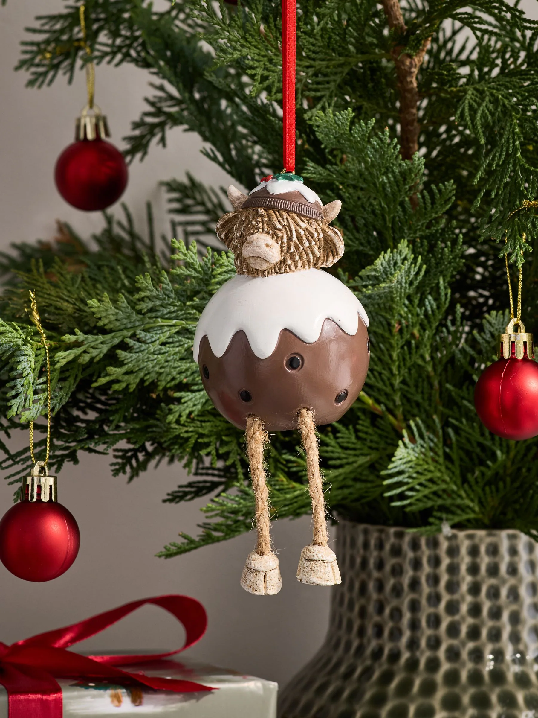 Hamish Kerstmis Pudding Kerstbal met Bungelende Benen