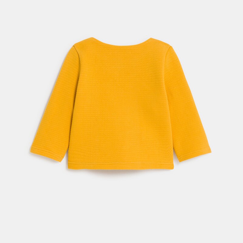Cardigan coton fantaisie jaune bébé fille Jaune