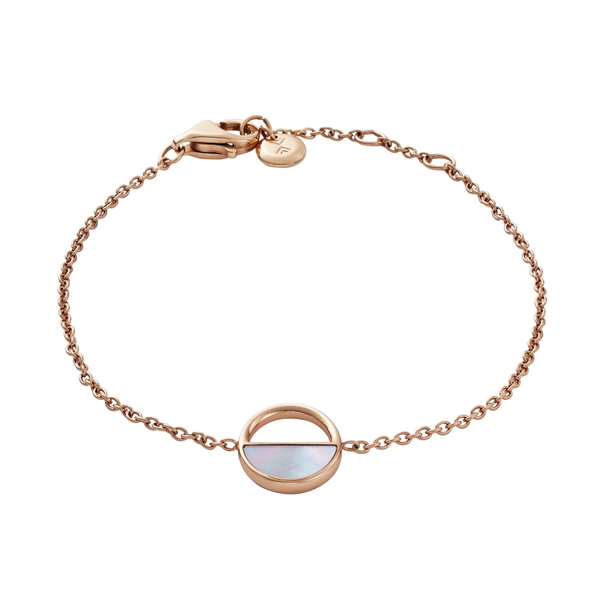 Bracelet Skagen Elin acier rose nacre