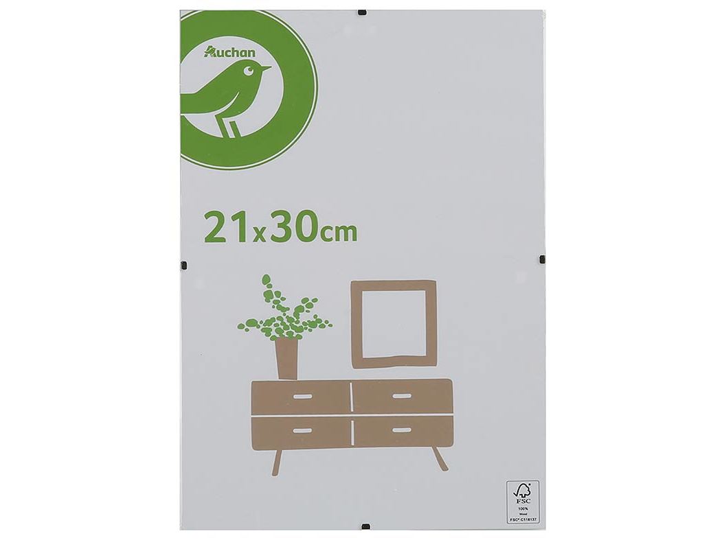 MOLDURA AUCHAN ESSENCIAL BRANCO 21X30CM