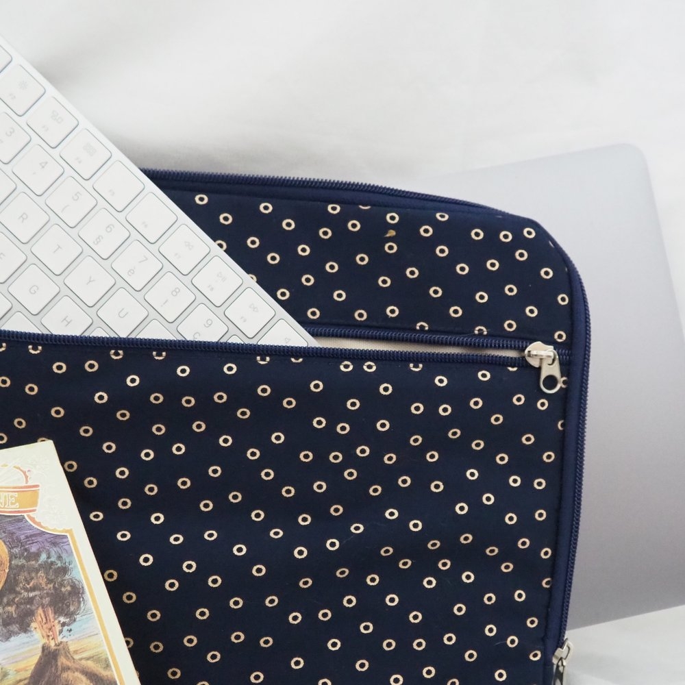Pochette Ordinateur 15 Pouces Bulle Bronze Marine