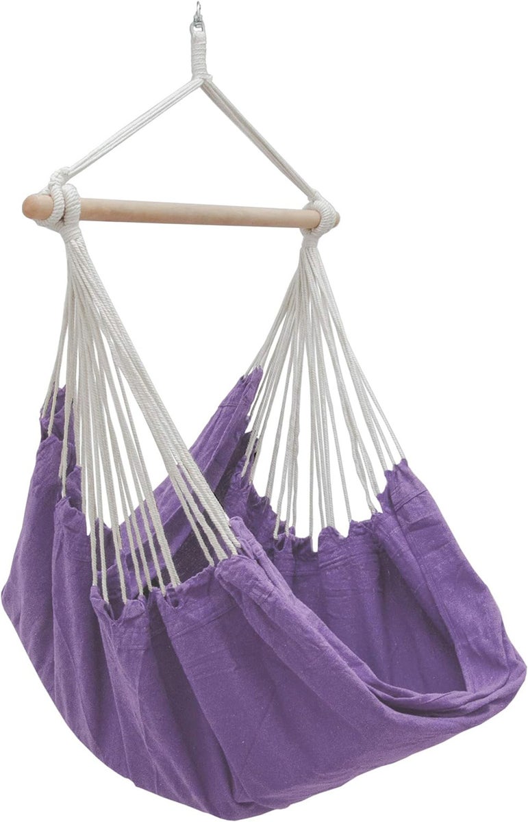XXL Hangstoel Relaxstoel 185x130cm tot 150kg Lila