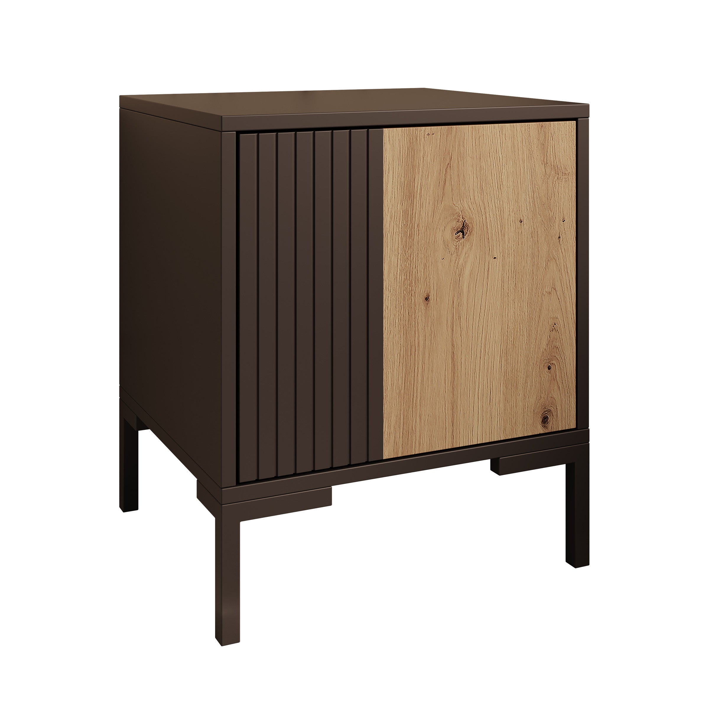 Molina - Nachtkastje set van 2 - Zwart - 44x40x49 cm