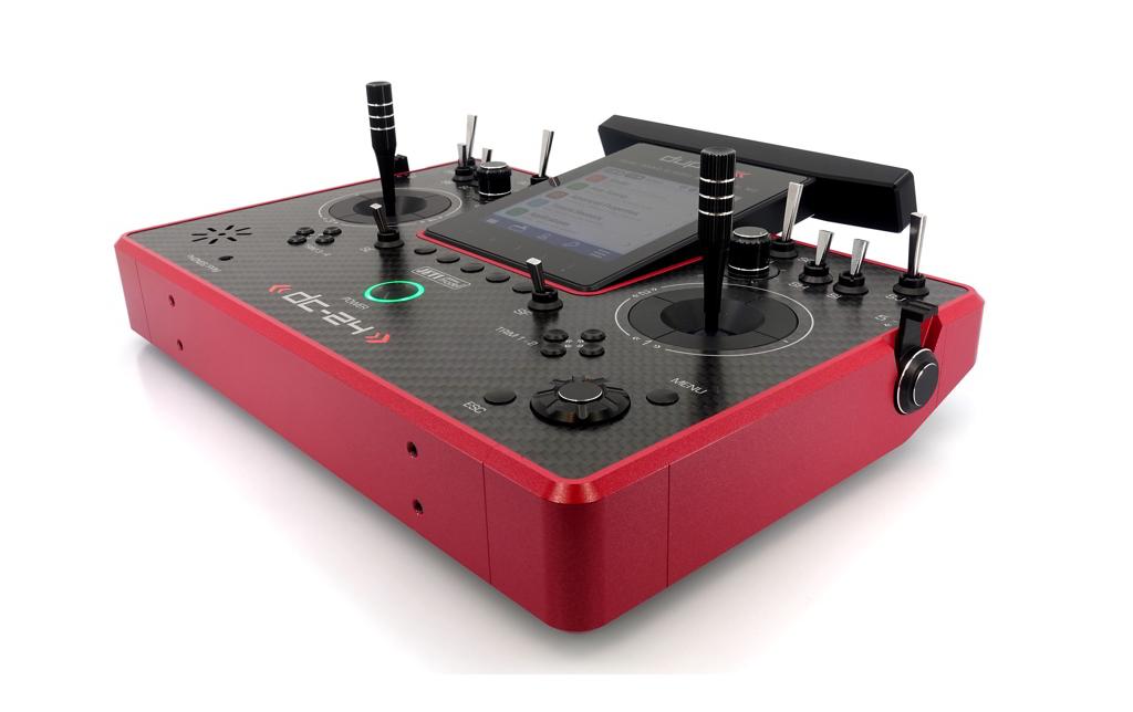 Fernsteuerung DC-24 II Carbon Line Rubinrot<br>Professioneller 2.4 GHz Duplex Pultsender