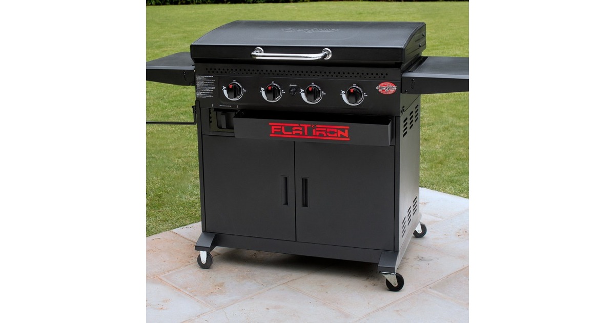 Char-GrillerFlat Iron Premium Gas Griddle barbecue  (Zwart)