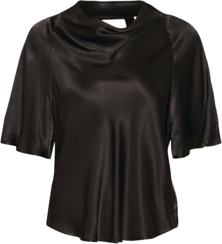 Soaked in Luxury SLMilu Katharine Blouse 3/4 STUDIO Black