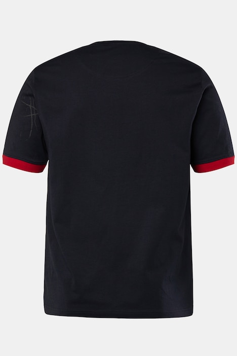 Men+ T-Shirt, Halbarm, großer Print, Rundhals, bis 8 XL