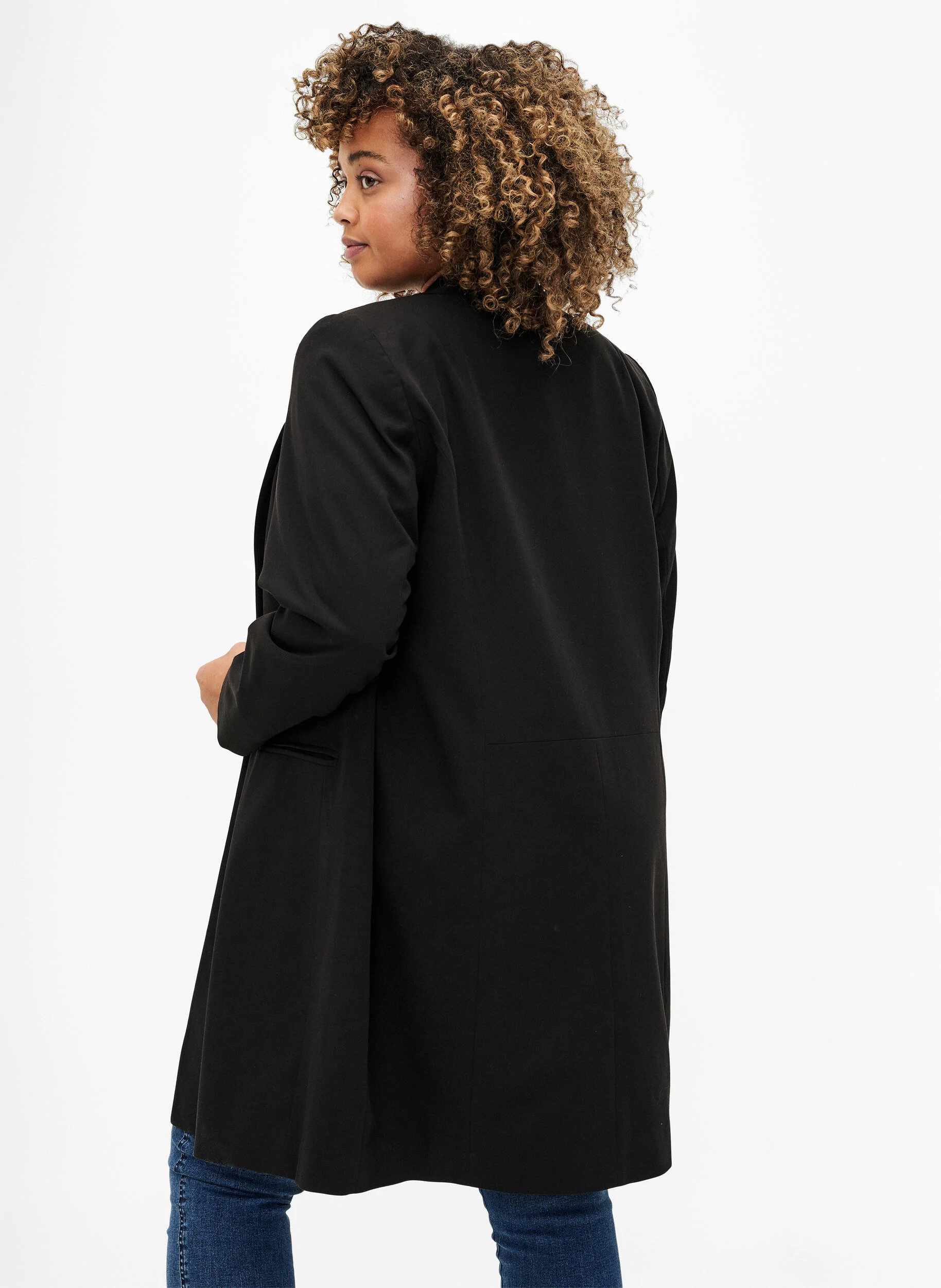 Klassisk lang blazer