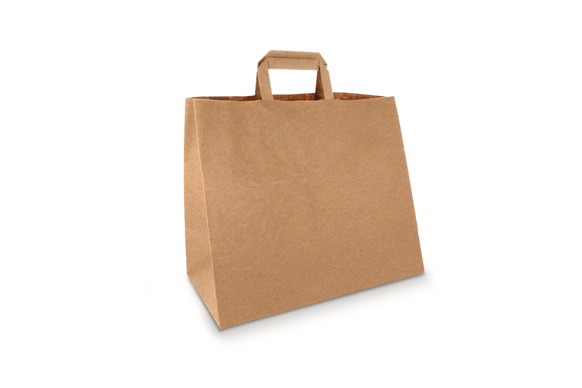 Papieren tassen Groot kraft 90 gr. 32+17x29cm