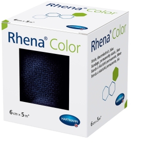 Rhena Color Elastische Binde blau 5 m x 6 cm