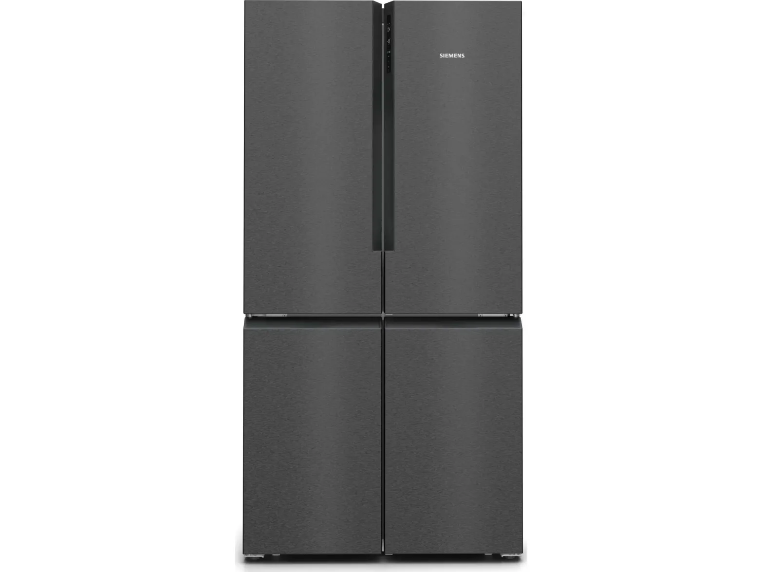 Siemens KF96NAXEA - Køleskab/fryser - bund-fryser - bredde: 91 cm - dybde: 73.1 cm - højde: 183 cm - 605 liter - Klasse E - BlackSteel