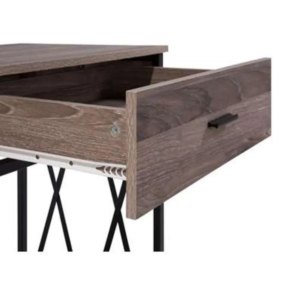 AYDEN - Consoletafel - Donkere houtkleur - Vezelplaat