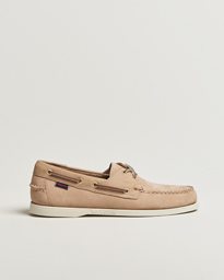 Sebago Docksides Portland Nubuck Boat Shoe Dark Brown
