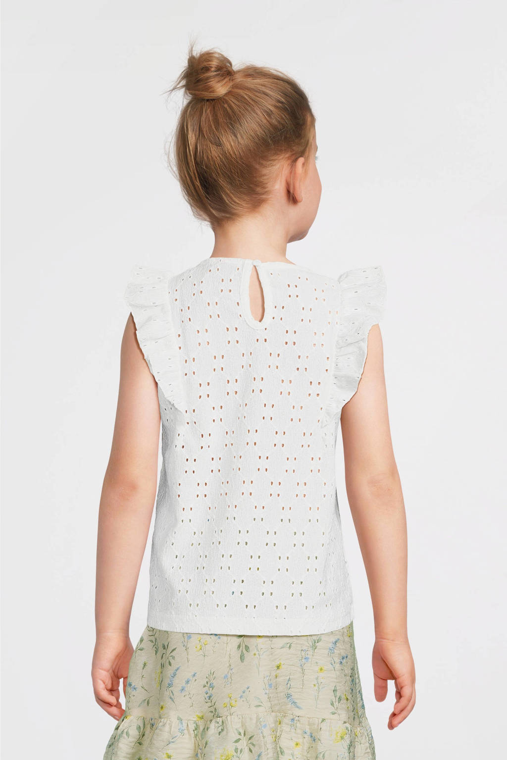 VERO MODA GIRL top VMPALMA wit