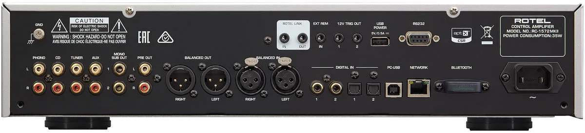Rotel RC-1572 MKII Noir Préamplis hi-fi