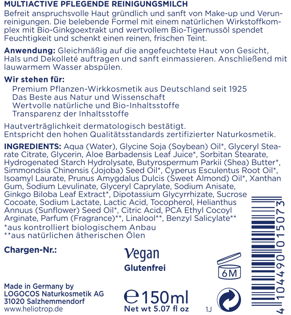 Heliotrop Multiactive reinigingsmelk (150 ml)