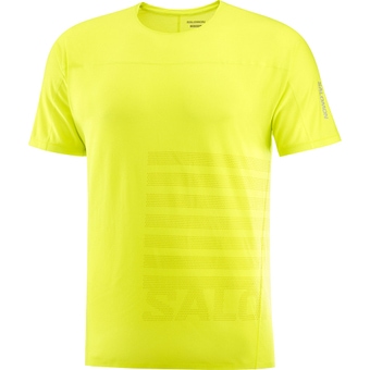 Salomon Sense Aero Gfx T-Shirt Sulphur Spring / Citronelle Herren
