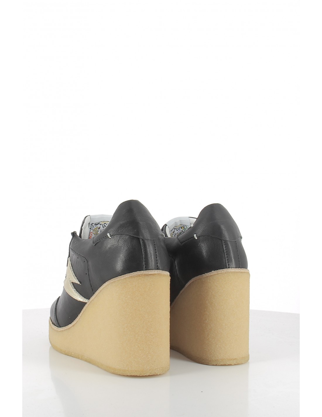 semerdjian Baskets à talons compensée arev 10400 h Black