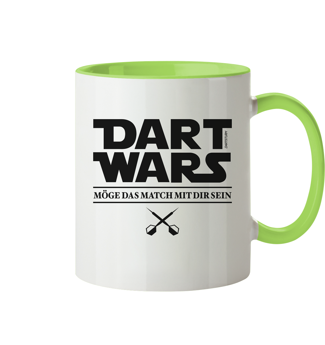 DartSturm - Dart Wars Schwarz - Tasse zweifarbig