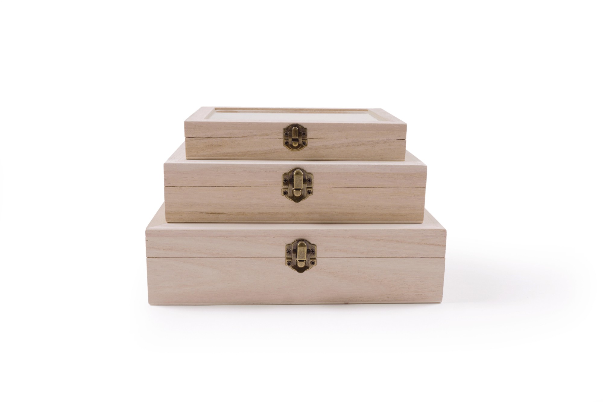3er Set Box 'Scatola', natur von fischer's lagerhaus