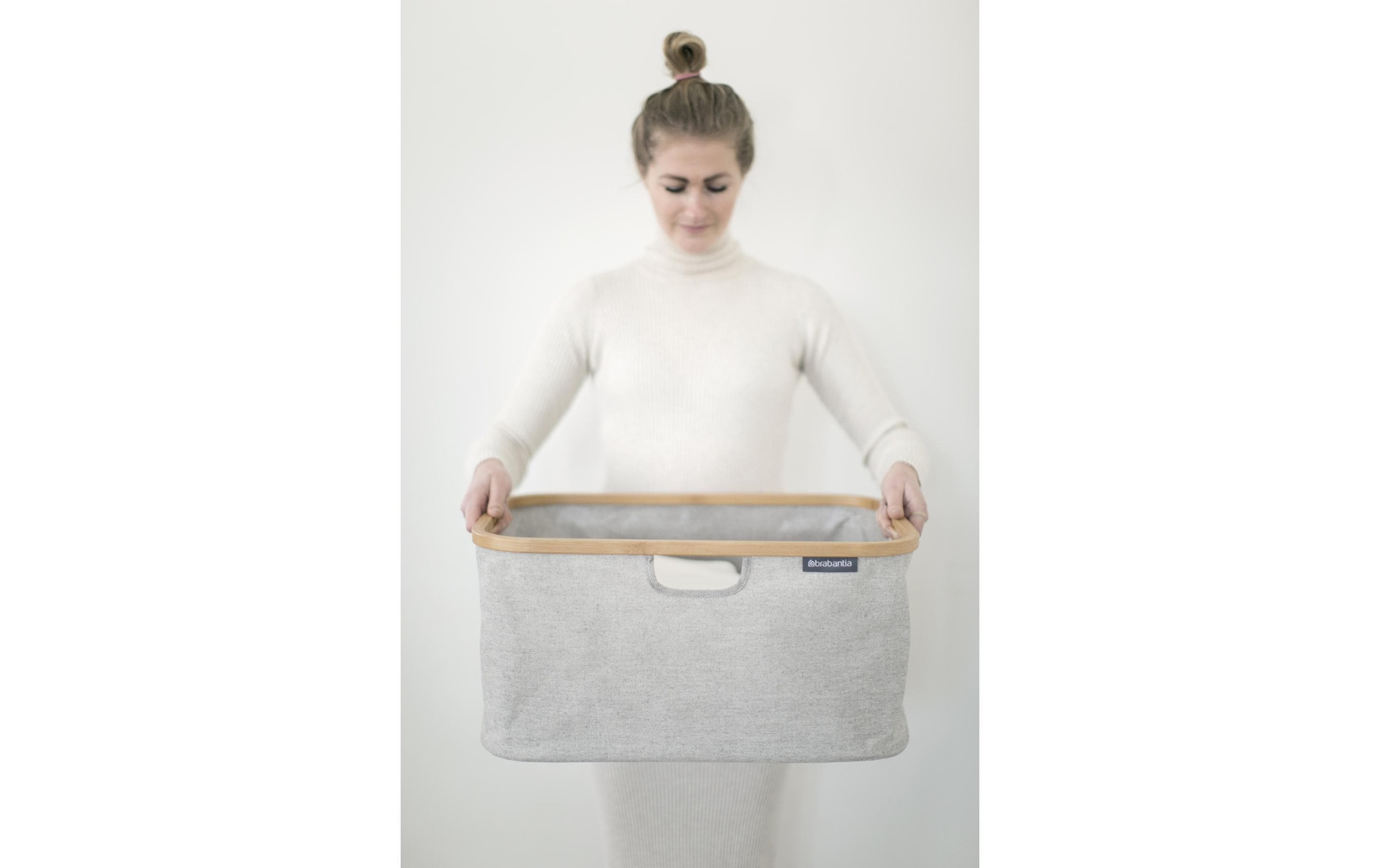 Brabantia Wäschekorb »Linn Grau, 40 l« Holzart: Bambus (China)