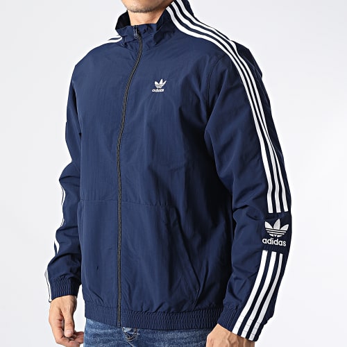 Veste Zippée A Bandes Lock Up HL2189 Bleu Marine