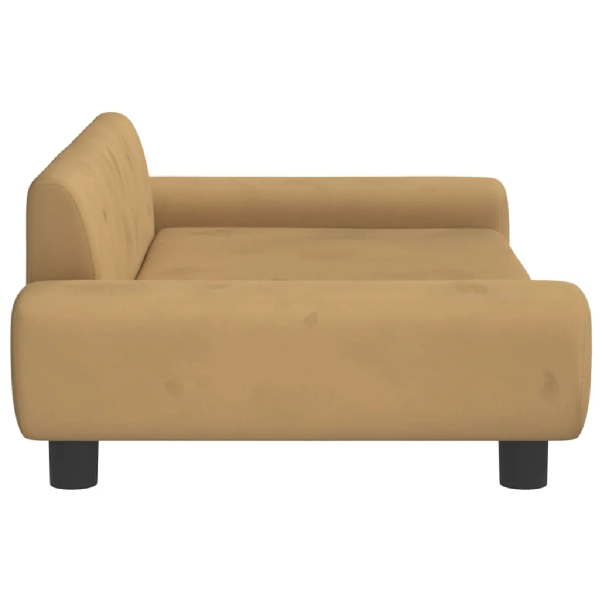 vidaXL Canapé Enfant Velours - Marron