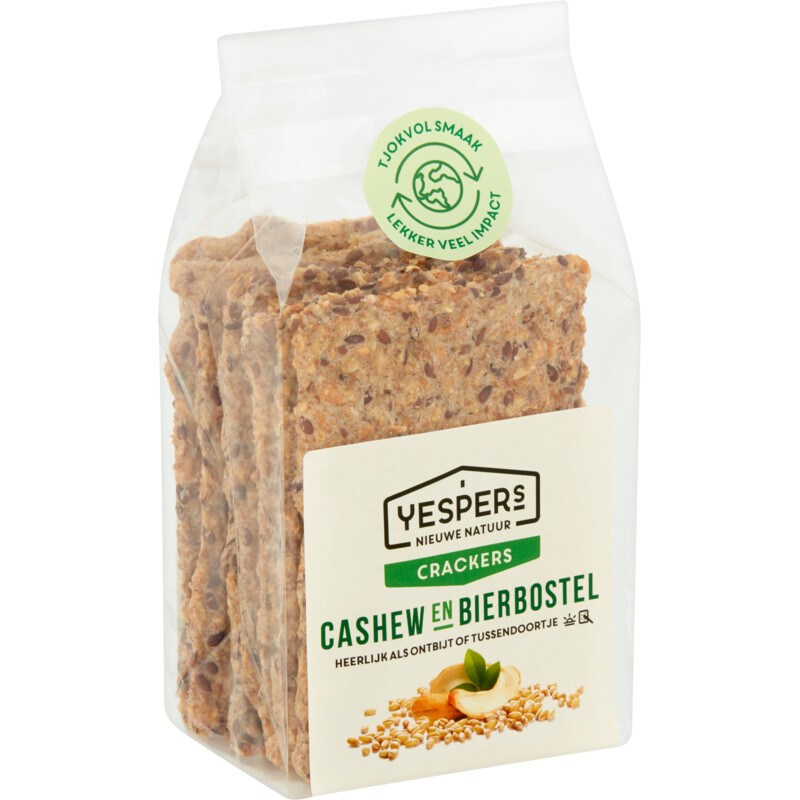 Yespers Crackers cashew & bierbostel