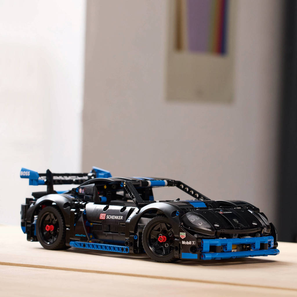 spelen met LEGO kan niet zonder telefoonPorsche GT4 e-Performance racewagen, Op Afstand Bestuurbaar Auto Speelgoed 42176