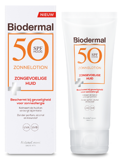 Biodermal Zonnelotion Droge Huid Spf50  , ook geschikt voor kinderen 100ML