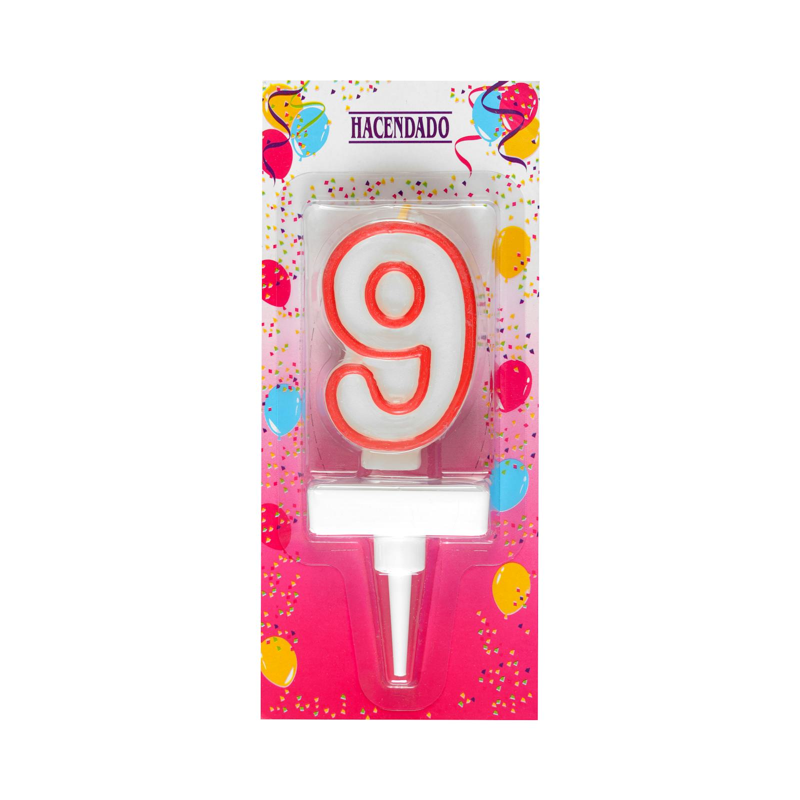 Bougie d'anniversaire Hacendado 9e anniversaire