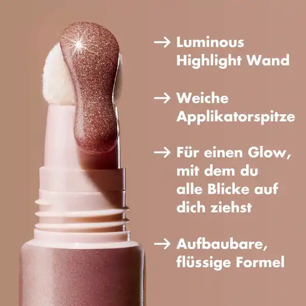 Halo Glow Highlight Beauty Wand Champagne Campaign