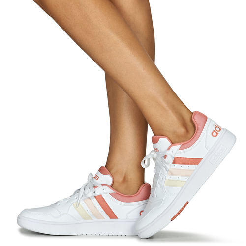Adidas Sportswear - HOOPS 3.0 W - Blanc / Rose