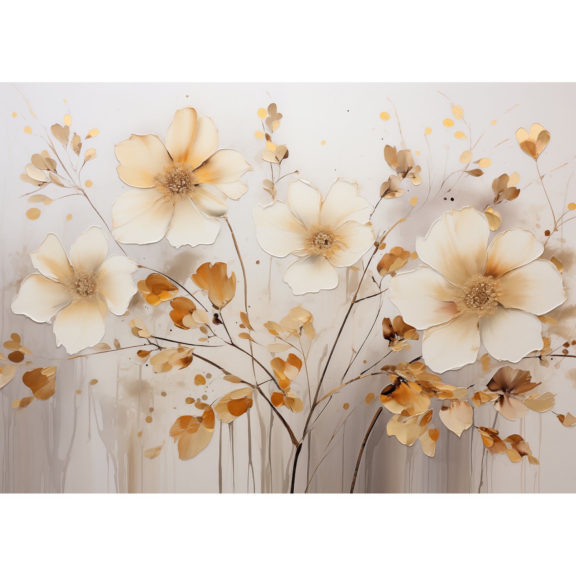 Leinwandbild - beige-ecru - 70x50 cm
