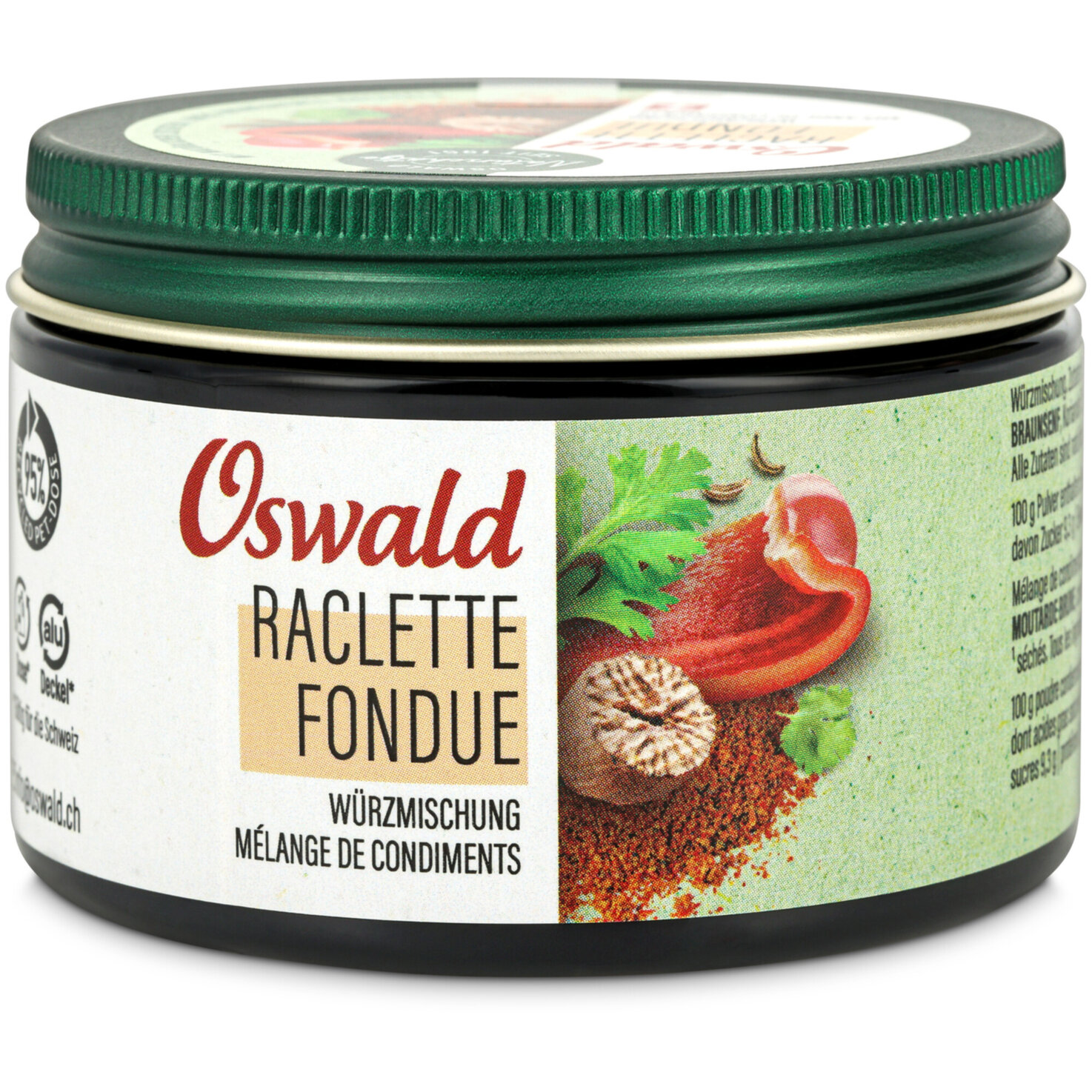 Oswald Naturschätze Würzmischung Raclette Fondue