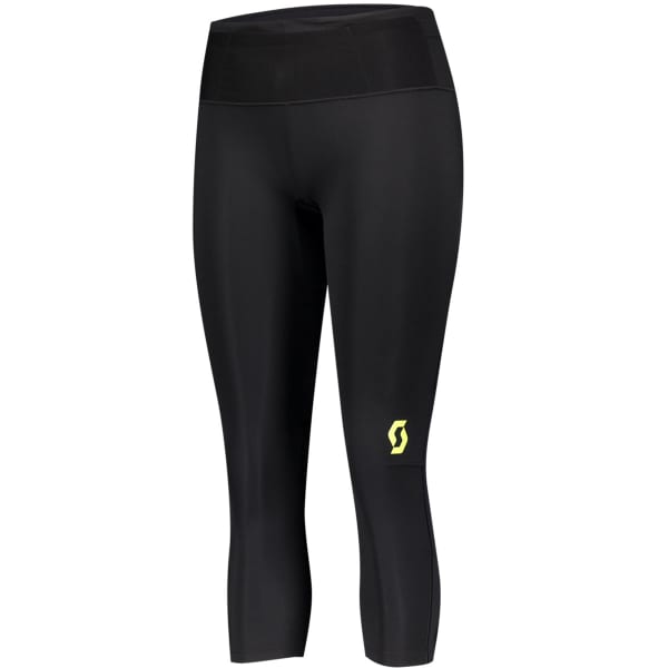 Short running SCOTT 3/4 TIGHT W'S RC RUN BLACK/YELLOW