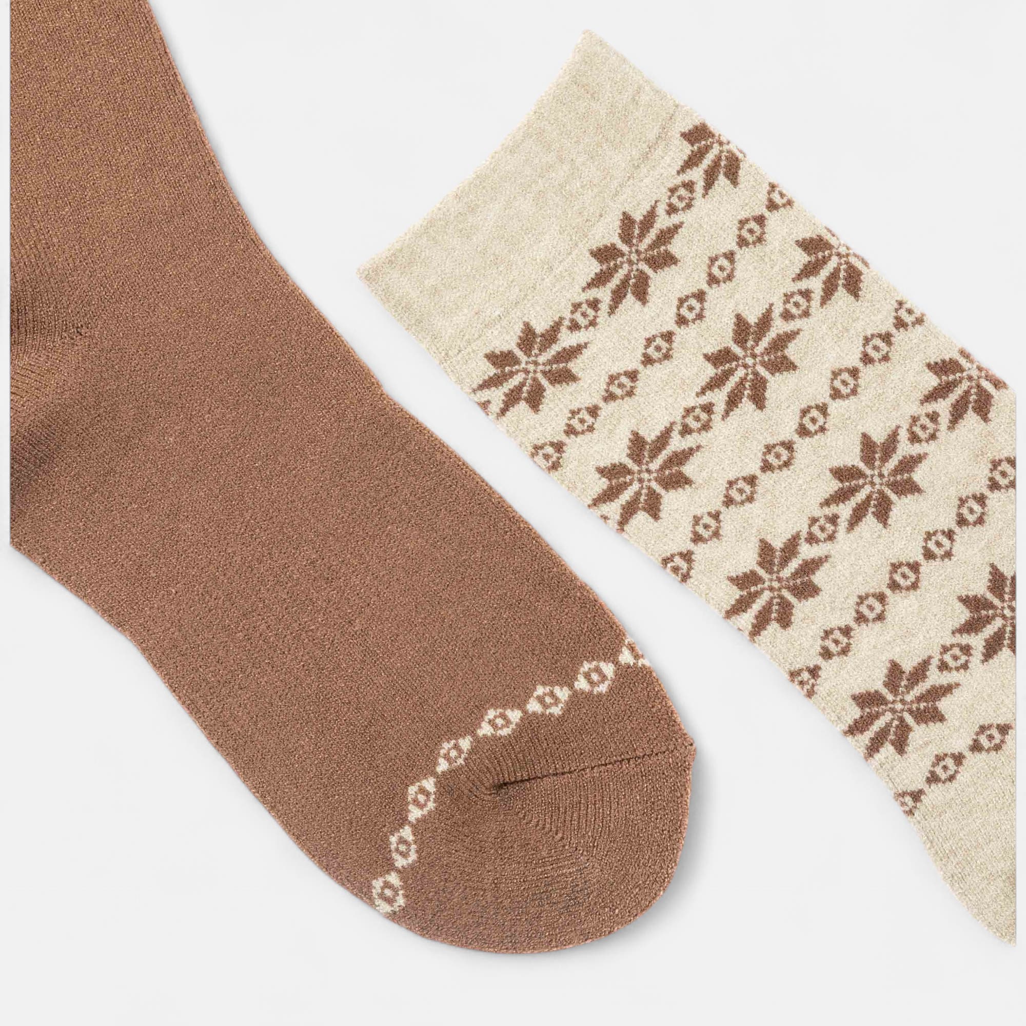 Chaussettes Femme beige