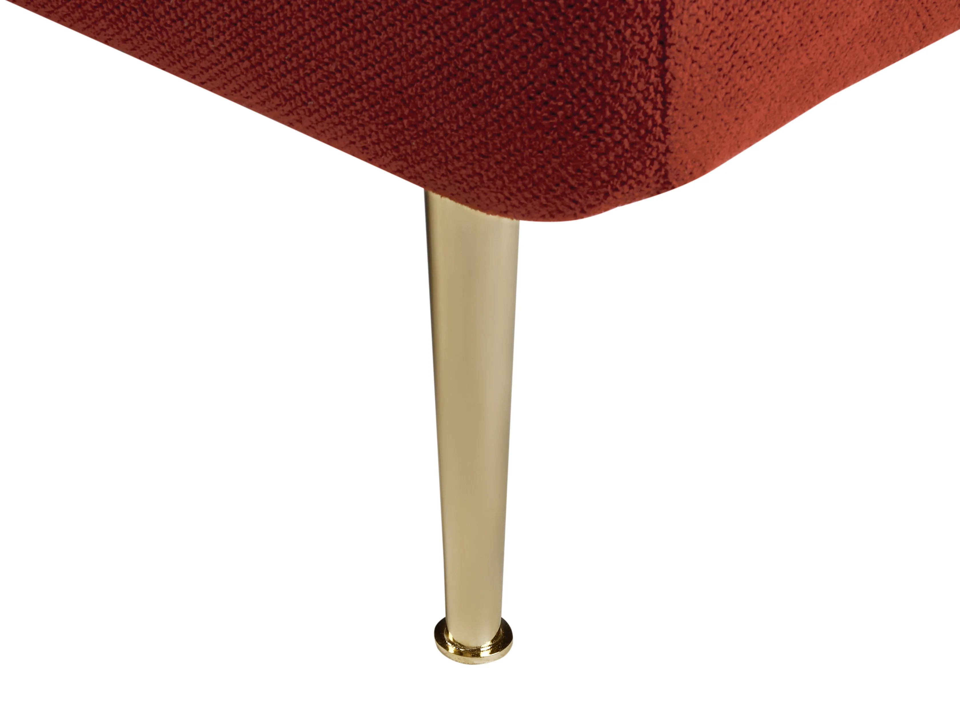 Linkszijdige chaise longue GONESSE Stof Rood