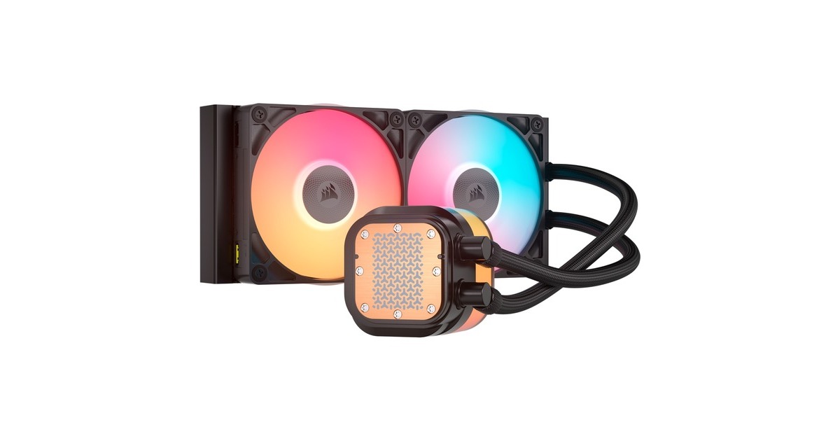 CorsairiCUE LINK TITAN 240 RX LCD RGB waterkoeling  (Zwart, 4-pins PWM fan-connector)