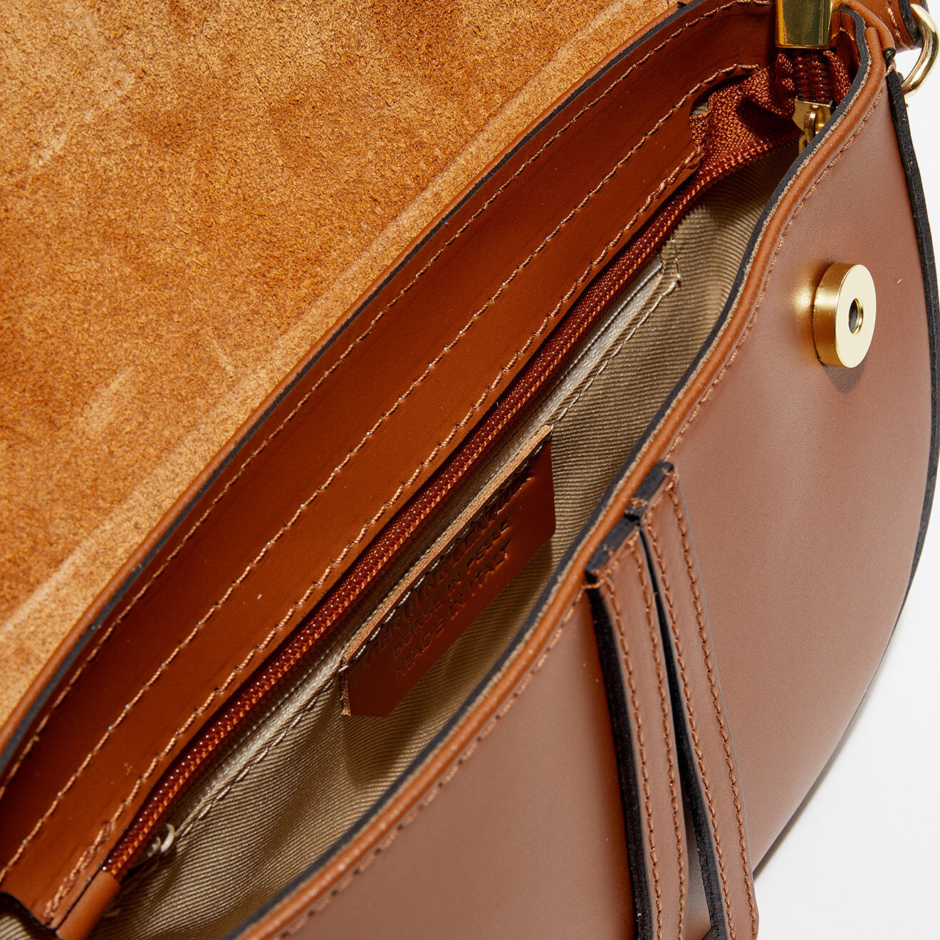 Christian Laurier Sac bandoulière en Cuir Kena camel -  22x16x5.5 cm