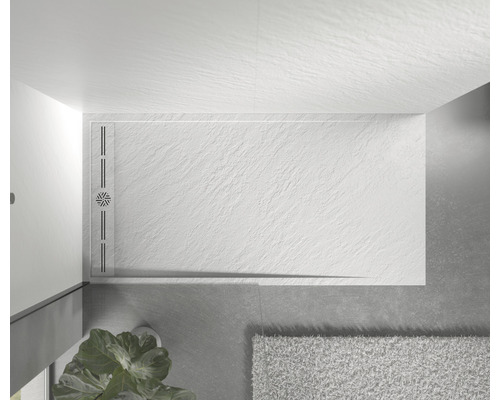 Jungborn VENTI douchebak 100 x 80 x 3 cm wit mat