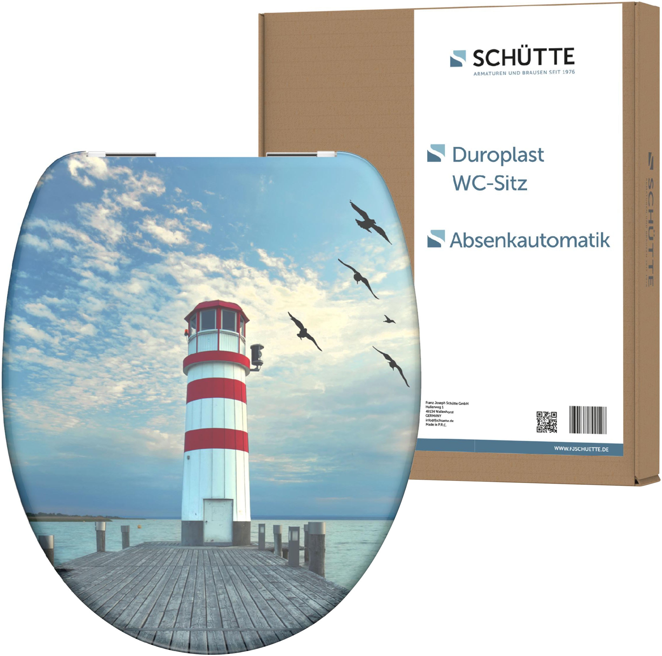 Schütte WC-Sitz »Lighthouse« Duroplast, mit Absenkautomatik