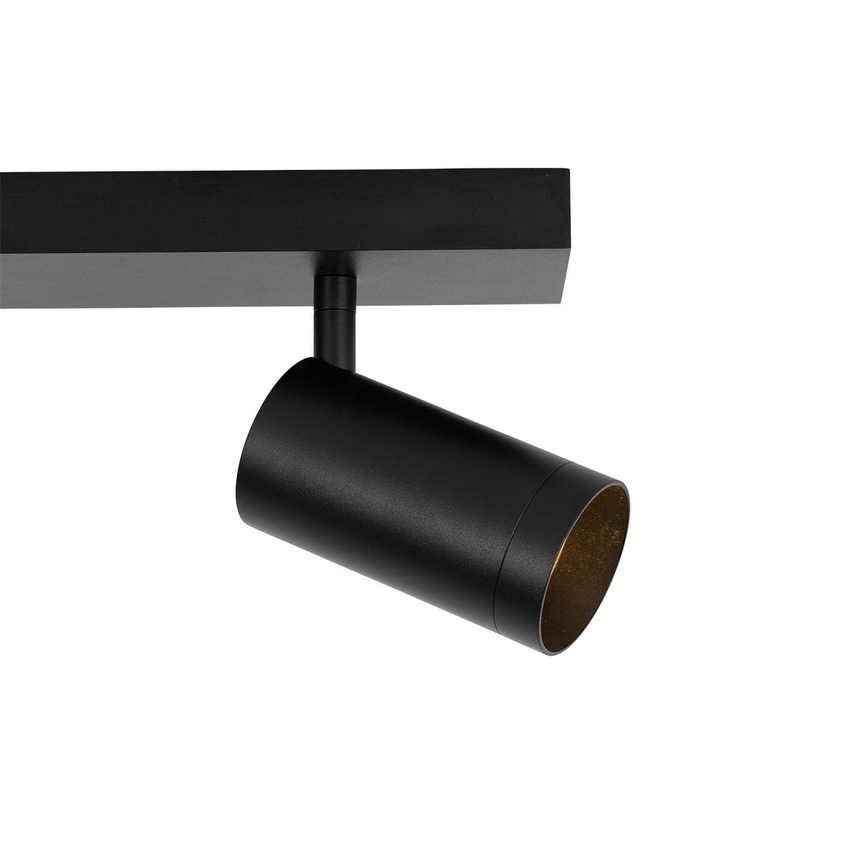 Smart plafondspot zwart verstelbaar 2-lichts incl. 2 Wifi GU10 50mm - Jeana Luxe