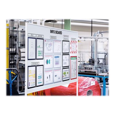 Durable Duraframe Magnetic - 5 Cadres d'affichage magnétiques - A4 - noir - pour surfaces métalliques