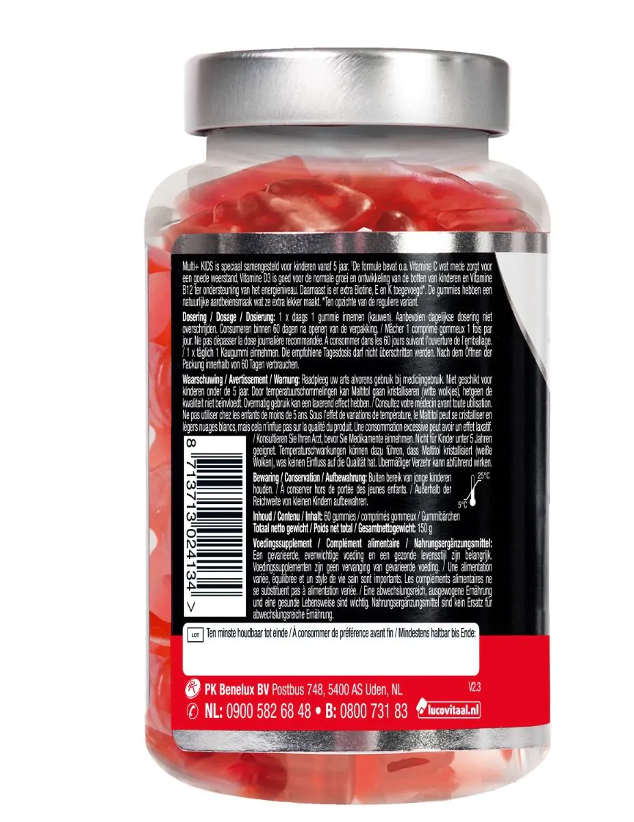 Multi+ Kids Gummies Suikervrij