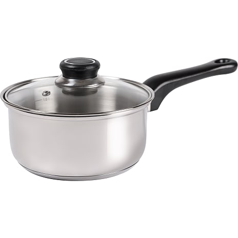 Køkkenchef kasserolle m/låg - stål (1,5L)