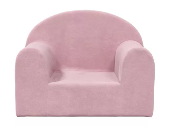 Canapé pour enfants rose peluche douce